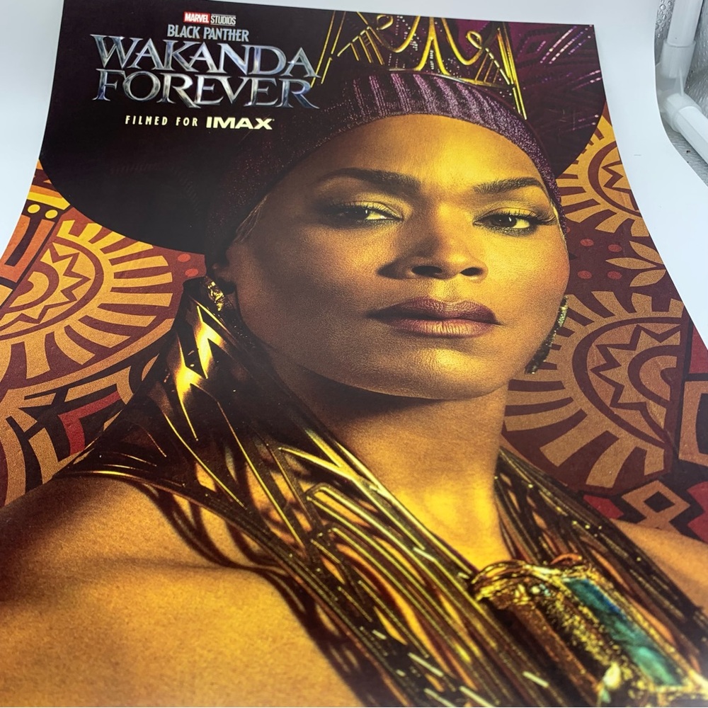 WAKANDA FOREVER Filmed for IMAX at AMC From Marvel Studios Double Sided Poster